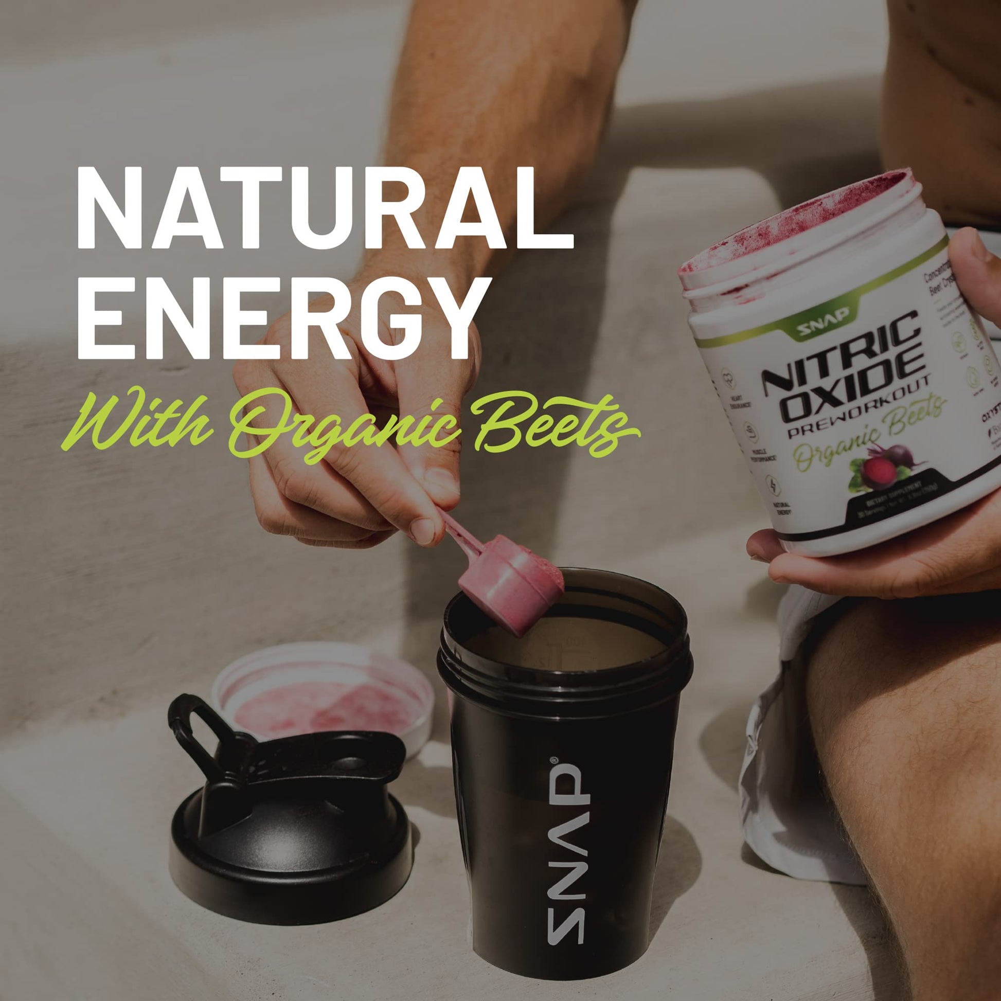 Snap Supplements Preworkout Beet Root Powder, Nitric Oxide Pre Workout with Organic Snap Supplements Au supplements