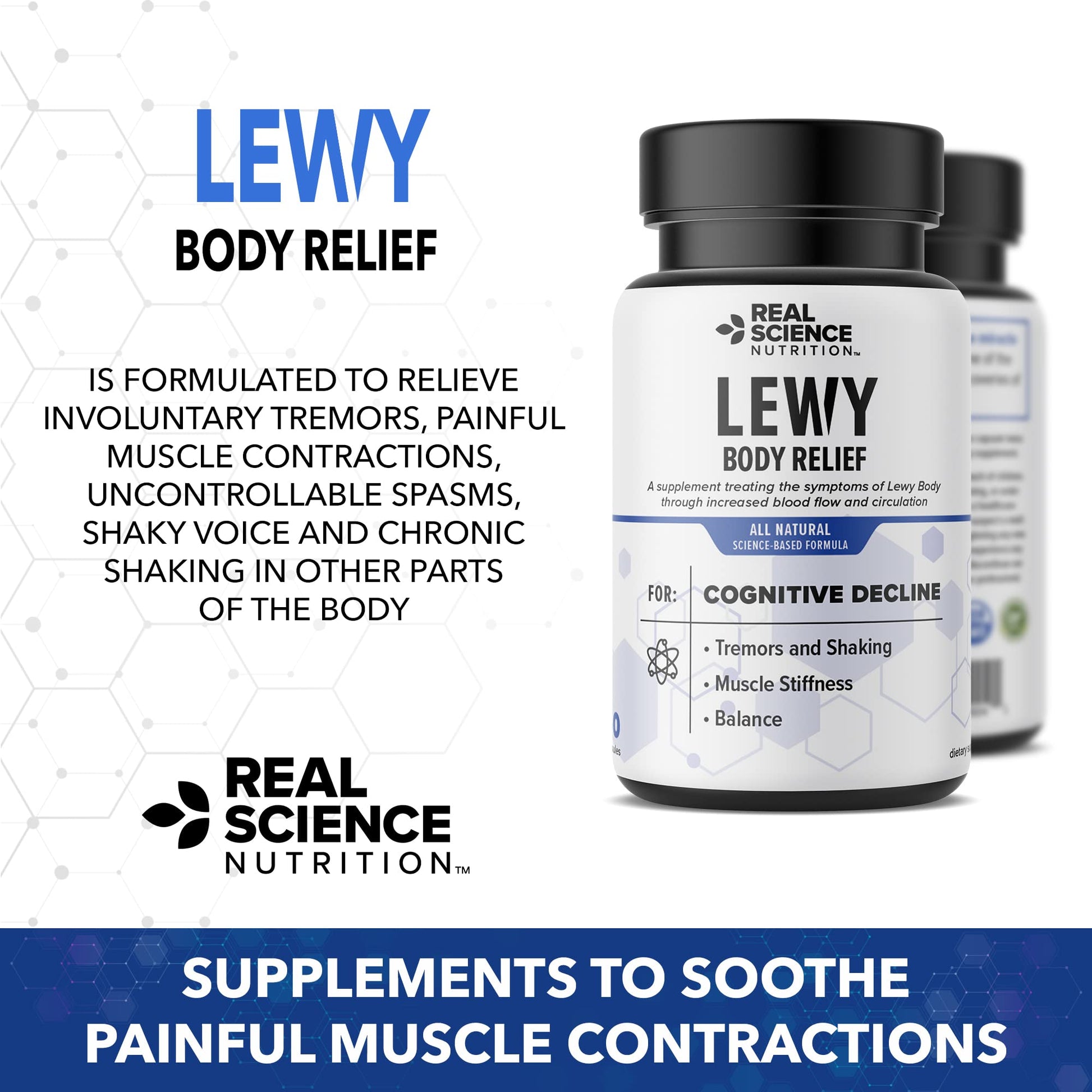 Real Science Nutrition Offers Lew-X - A Nutritional Supplement Formulated for Lewy Body Relief to Support Memory & Clarity, Cognitive Enhancement, Relieve Tremors, Shaking, and Muscle Stiffness, Real Science Nutrition Au supplements