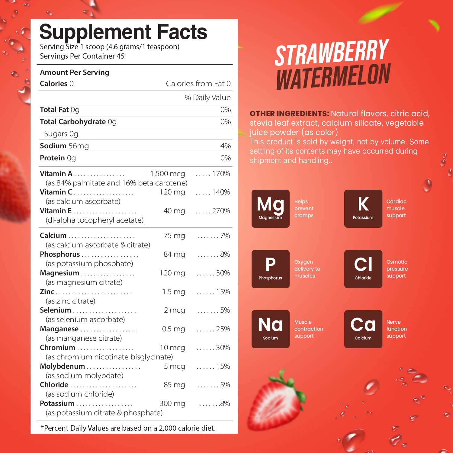 Electrolyte Powder - Refreshing Workout Recovery Electrolytes, Sugar Free, Gluten Free Pride Naturals, Inc Au supplements