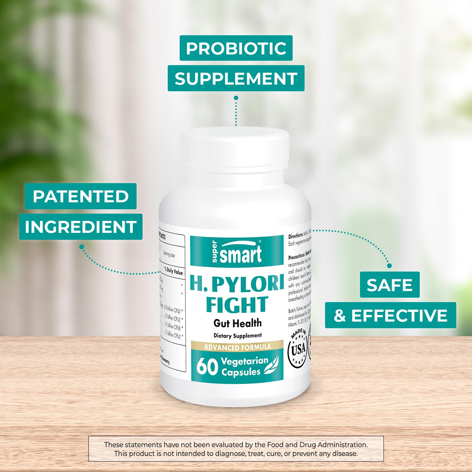 Supersmart - H. Pylori Fight Advanced Formula (Mastic Gum, Probiotics & Prebiotic) Supersmart Au supplements