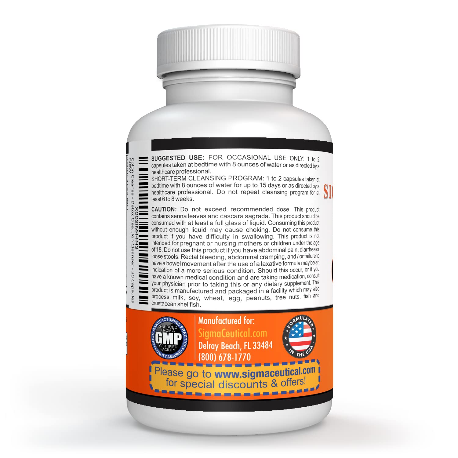 Sigmaceutical 1 Day Colon Cleanse - Detox Cleanse - Bowel Cleanse & Laxative - Bowel Detox Sigmaceutical Au supplements