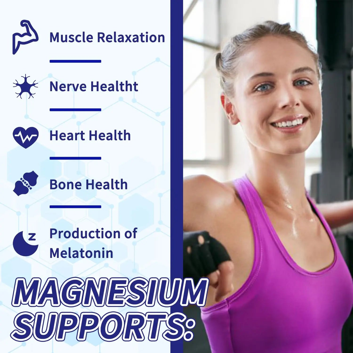 Magnesium Complex 1000mg with 8 Types - Glycinate, Citrate, Malate - Supports Muscle Relaxation, Bone Health, Energy Production & Sleep - High Absorption, Non-GMO, Vegan Capsules, 90 Count (001) ZYGCDZ Au supplements