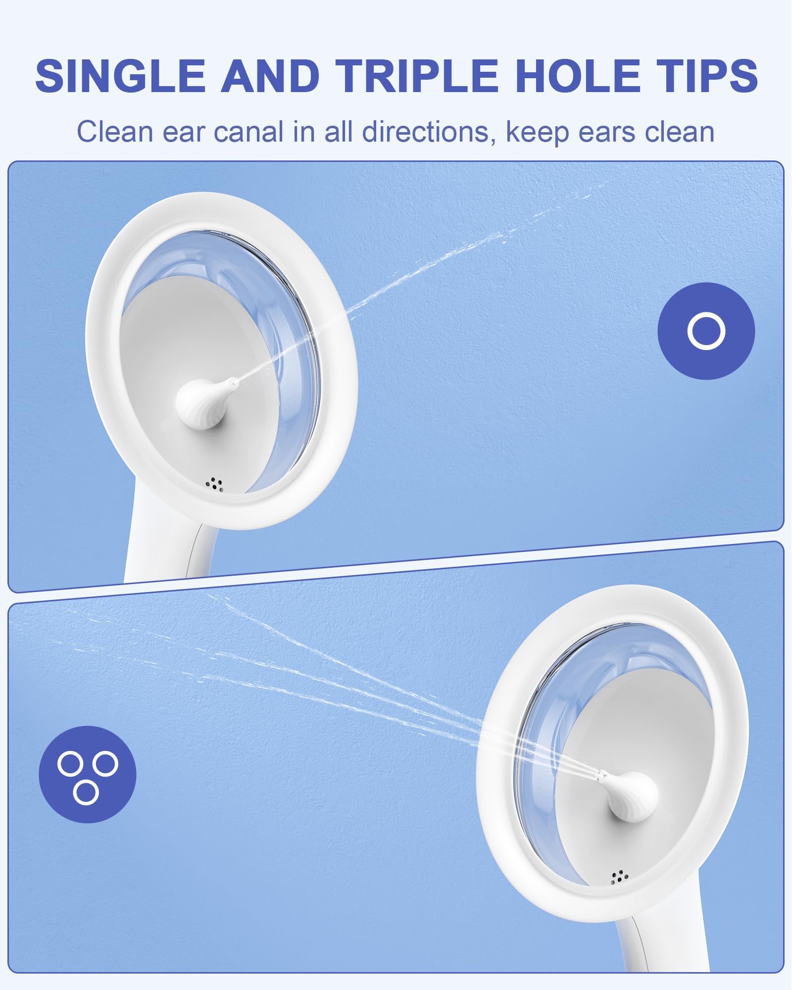 Water Powered Ear Cleaner, Ear Wax Removal Kit with Sewage System KAUGIC Au supplements