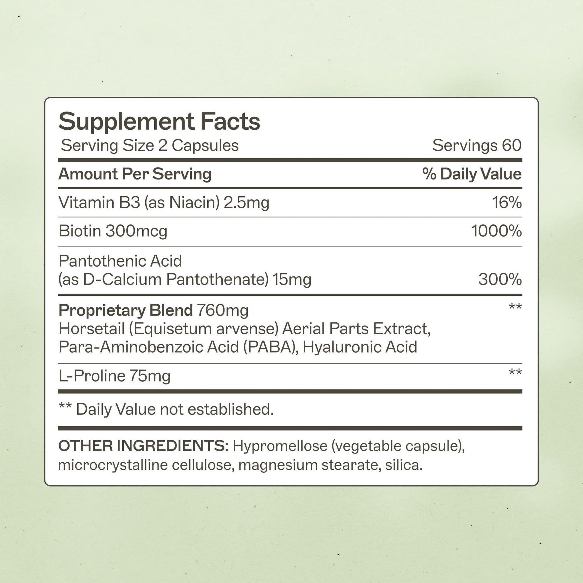 Amy Myers MD Hair Skin and Nails - Supports Strong Hair, Radiant Skin & Healthy Nails - L-Proline, Horsetail, Hyaluronic Acid - Gluten-Free - 120 Capsules (30 Servings) Amy Myers MD Au supplements