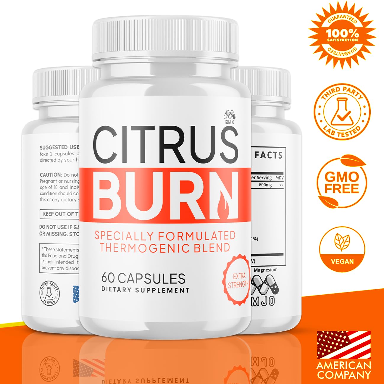(2 Pack) Citrus Burn Capsules, Official CitrusBurn Pills with All Natural Ingredients, Advanced Citrus Burn for Optimal Health & Wellness Support with Premium Vitamins for Women & Men (120 Capsules) MJO Au supplements