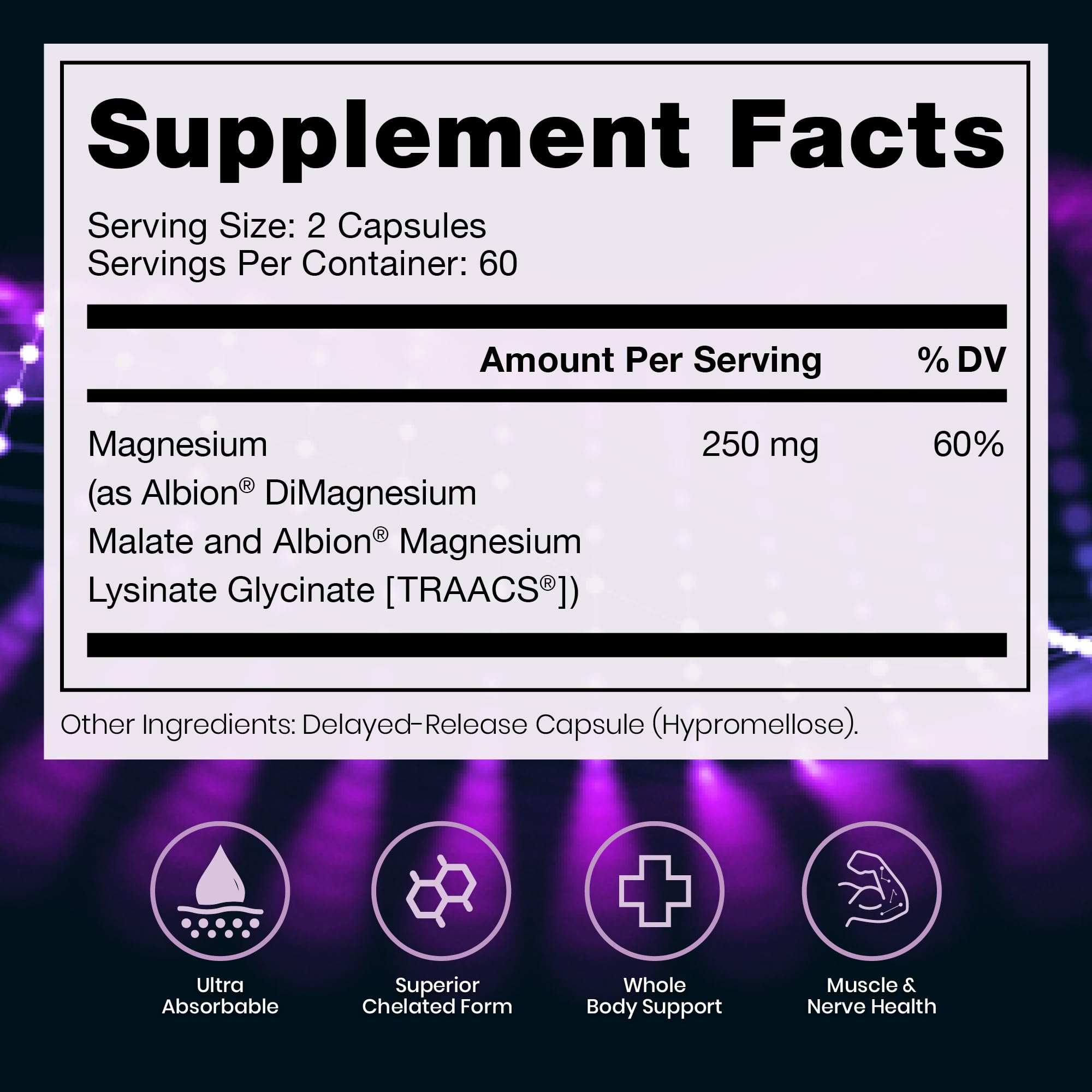 Pure TheraPro Rx Optimum Magnesium Lysinate Glycinate & Di-Magnesium Malate, Made in USA | 2 Month Supply | Chelated for Maximum Absorption, Supports Bone Health & Energy, Non-GMO Pure Therapro Rx Au supplements