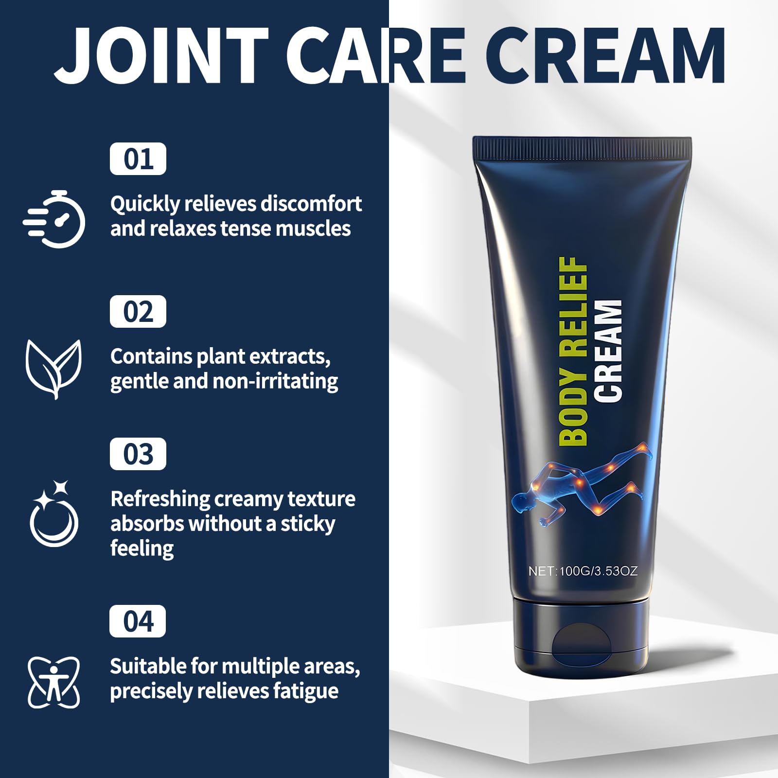 Kubot 2PCS Neuropathy Relief Cream | Contains Capsaicin, Arnica, Menthol and Glucosamine, Suitable for Feet, Hands, Legs, Muscles, Joints, and Waist, Fast Absorption, Mild & All Natural Kubot Au supplements