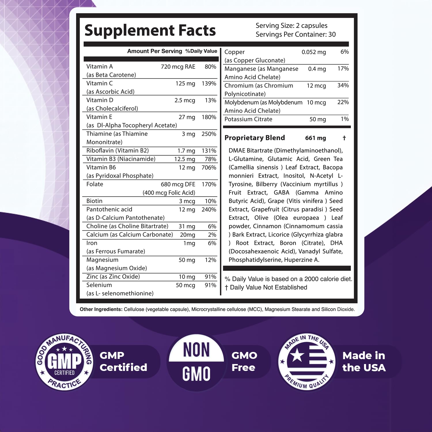Memopezil – Daily Supplement with Vitamins A,B, C,D,E, Minerals & Botanical Extracts – Clean, Stimulant-Free Formula – GMP-Certified, Non-GMO, Made in USA - 60 Capsules, 30 Servings, 1 Month Supply Nature’s NutriWave Au supplements