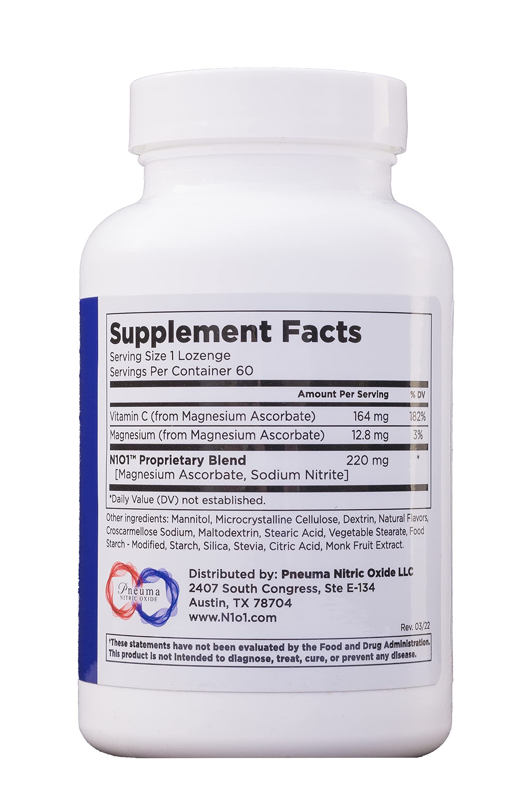 N1O1 Nitric Oxide Lozenges for Heart Health Support - Dietary Supplement N1 O1 NITRIC OXIDE ACTIVATING SERUM Au supplements