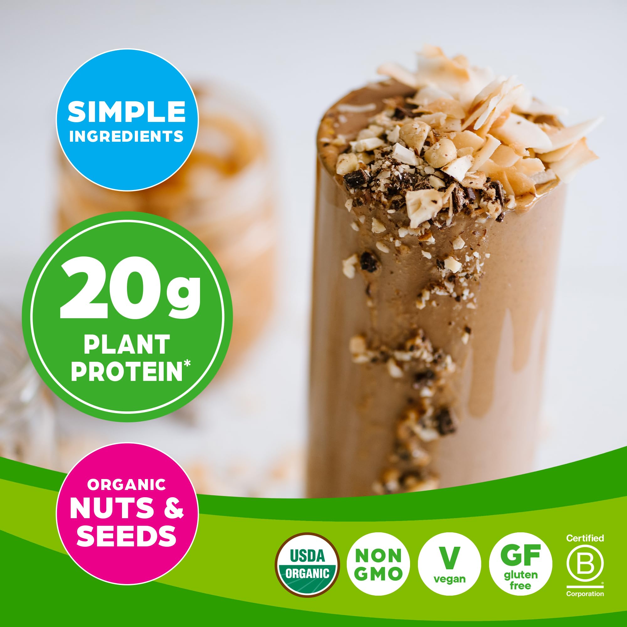 Orgain Organic Simple Vegan Protein Powder, Peanut Butter - 20g Plant Based Protein Orgain Au supplements