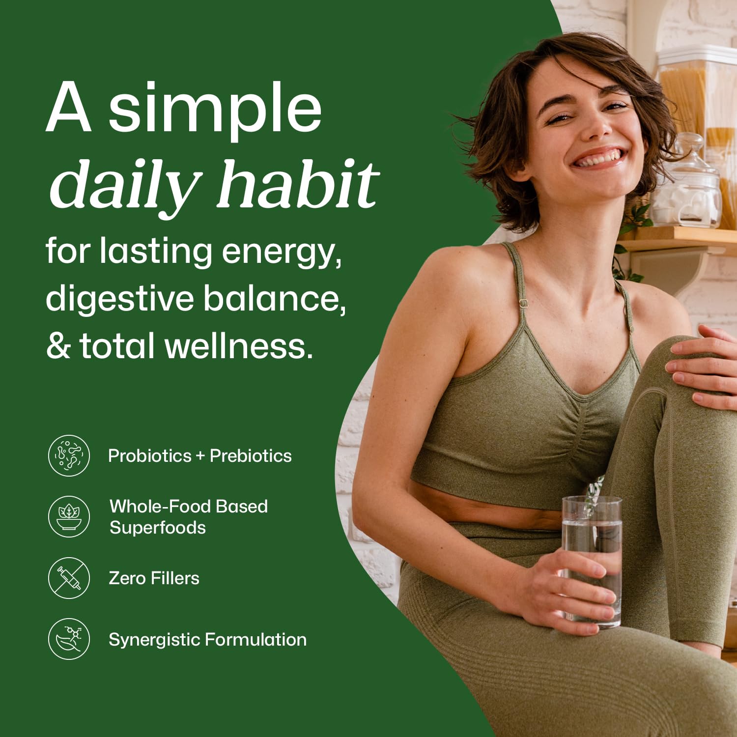 ColonBroom Superfood Greens Powder Supplement | Super Greens Juice Powder with Probiotics, Prebiotics, Spirulina & Chlorella | Natural for Energy, Immunity, Digestion & Detox Support | 28 Servings ColonBroom Au supplements