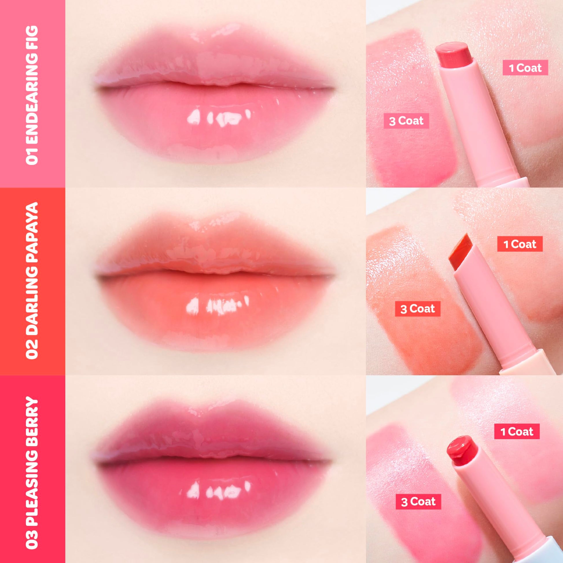 COLORGRAM Fruity Glass Stick 02 DARLING PAPAYA | Long-Lasting Juicy Lip Tint with Radiant, Glossy Finish | Melting Syrupy Texture for Vibrant, Hydrated Lips | Non-Sticky Shine COLORGRAM Au supplements