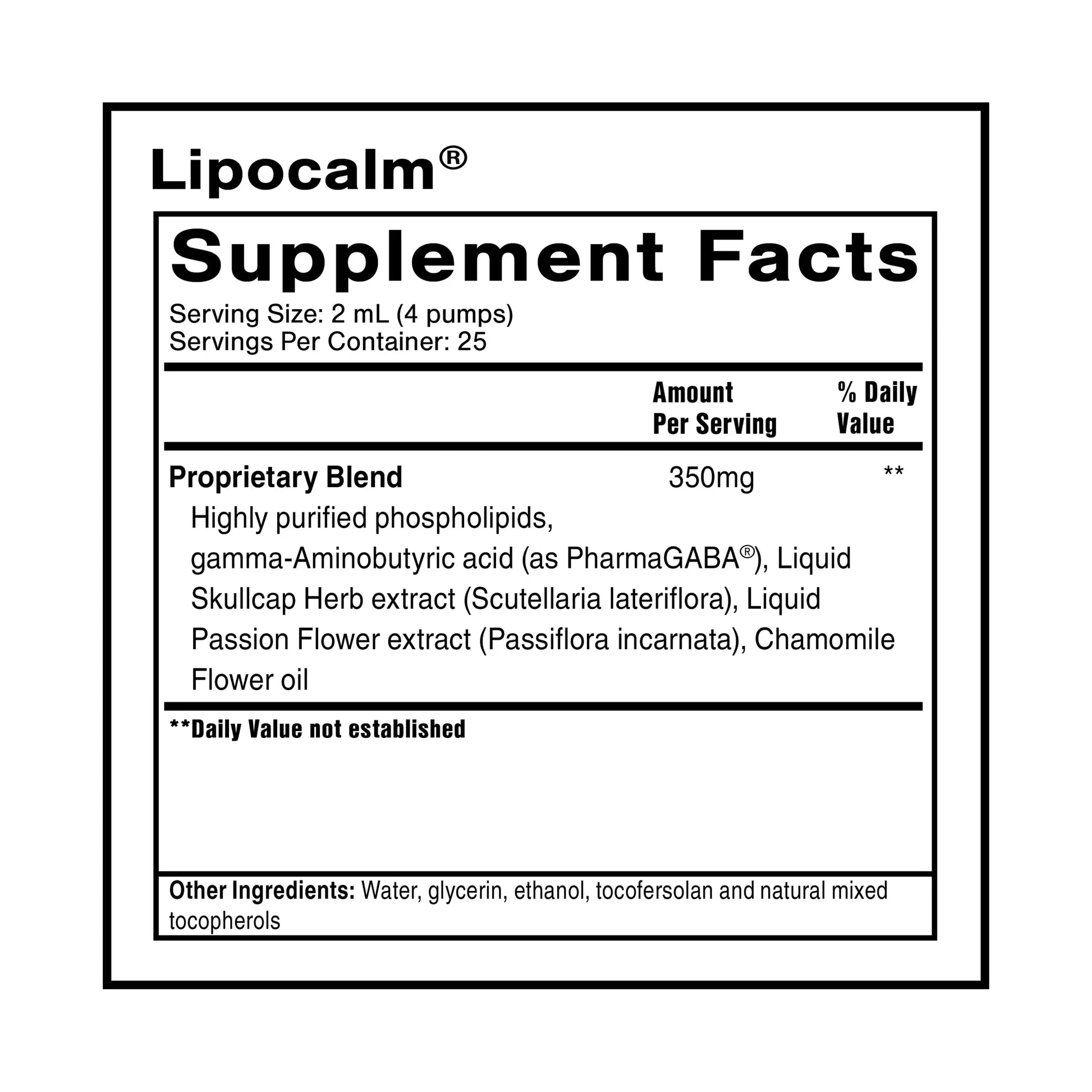 Quicksilver Scientific LipoCalm - Liposomal GABA with Herbs for Relaxation Support - Chamomile, Passionflower Herb & Skullcap Supplement for Peace of Mind & Sleep Calm Support (1.7oz / 50ml) Quicksilver Scientific Au supplements