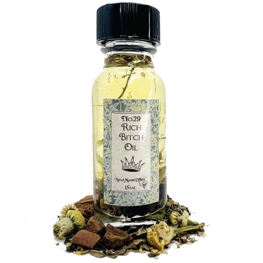 Rich Bitch Oil by New Moon Vibes - Attract Luxury Lavish Lifestyle Abundance Success Wealth THE TUTU FAIRYAU supplements