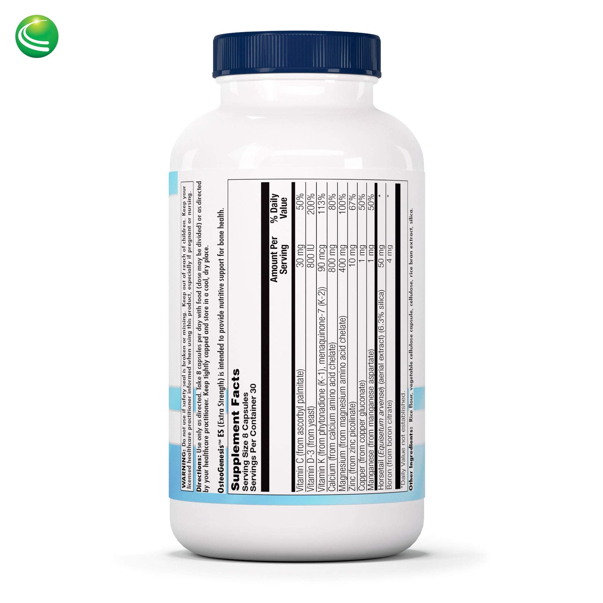 Nutra Biogenesis Osteogenesis - Bone Health Supplements for Women & Men, Vitamin D3 K2 & Calcium for Bone Density & Healing, Minerals Zinc, Magnesium & Boron - 240 Veggie Capsules Nutra BioGenesis Au supplements