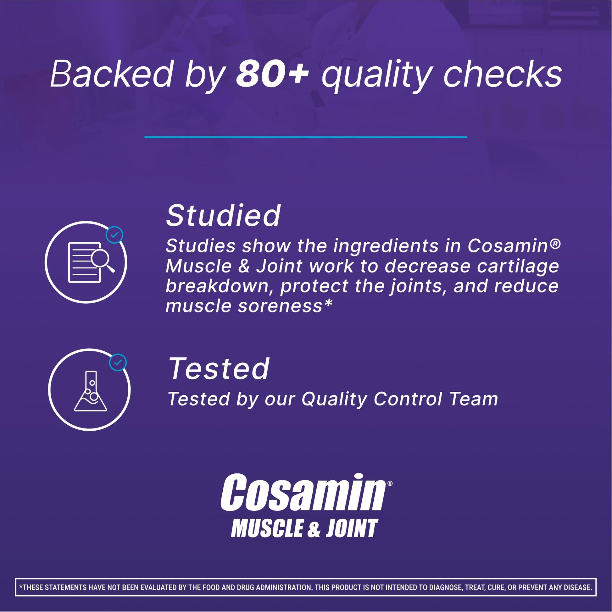 Cosamin Nutramax Muscle & Joint, Works to Decrease Cartilage Breakdown, Joint Health Supplement, Adult Men and Women Joint Health, 74 Capsules Cosamin Au supplements