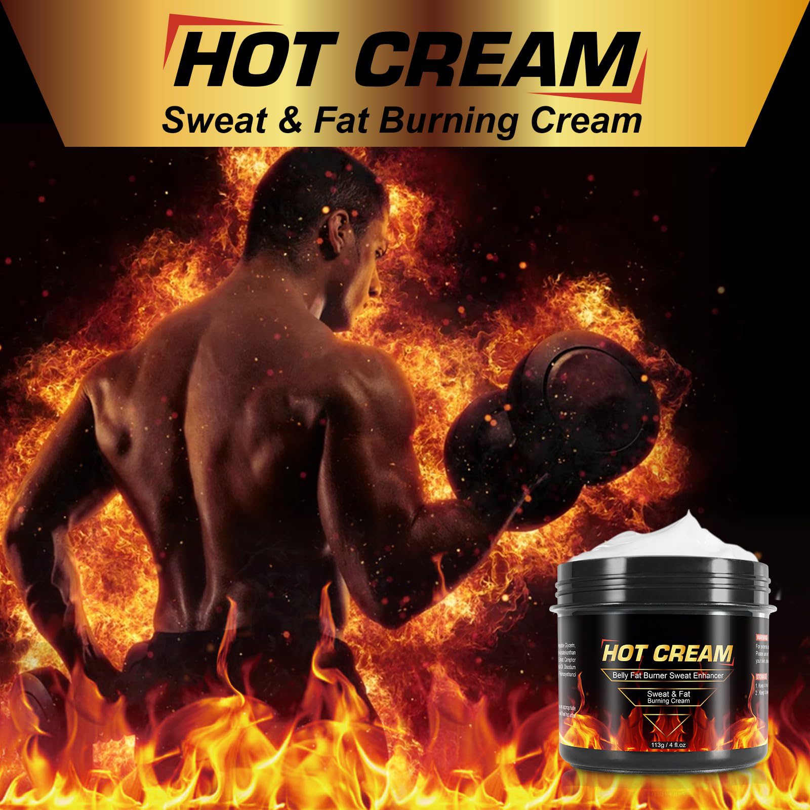 REBODUM Hot Sweat Cream, Fat Burning Cream for Belly Natural Weight Loss Cream Weight Loss REBODUM Au supplements