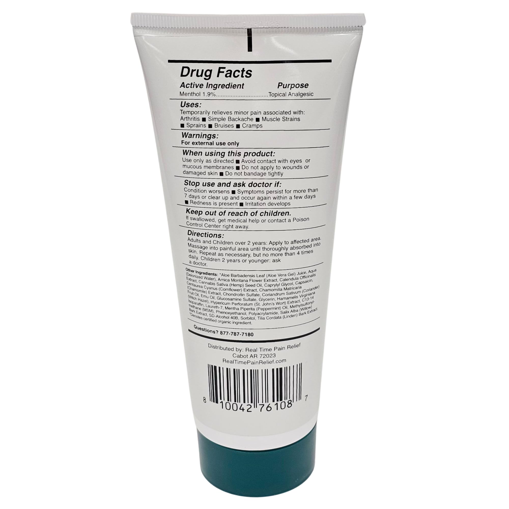 Real Time Pain Relief MAXX Plus - 7oz Tube | Intensive Formula with 19 Natural Ingredients Including Hemp Oil | Fast-Acting Relief for Muscle Pain, Arthritis, Backaches, and More Real Time Pain Relief Au supplements