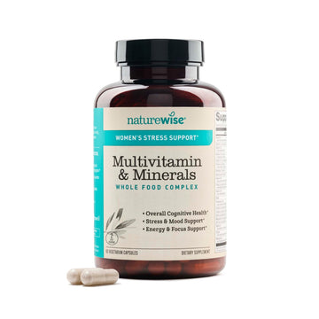 NatureWise Multivitamin for Women + Stress Support with Organic Whole Foods & Natural Minerals - B-Complex + Vitamin C + D3 K2 for Immunity NatureWise Au supplements