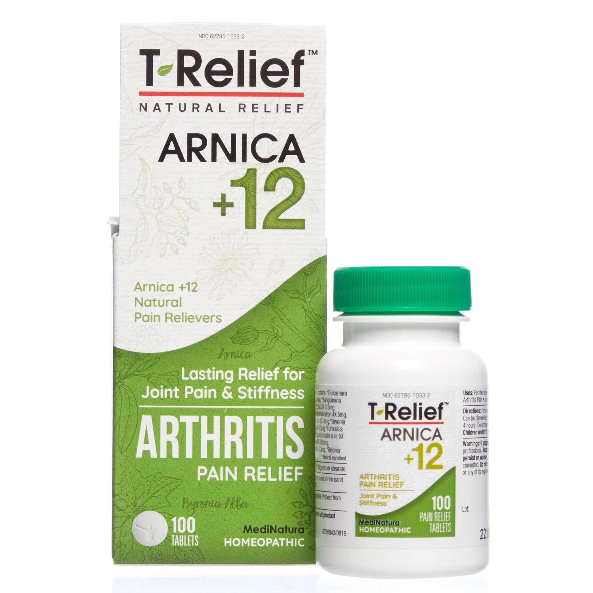 MediNatura Whole Body + Joints Bundle T-Relief Arnica +12 Natural Arthritis Pain Tablets 100ct + T-Relief Arnica +12 Natural Pain Relieving Tablets 100ct MediNatura Au supplements