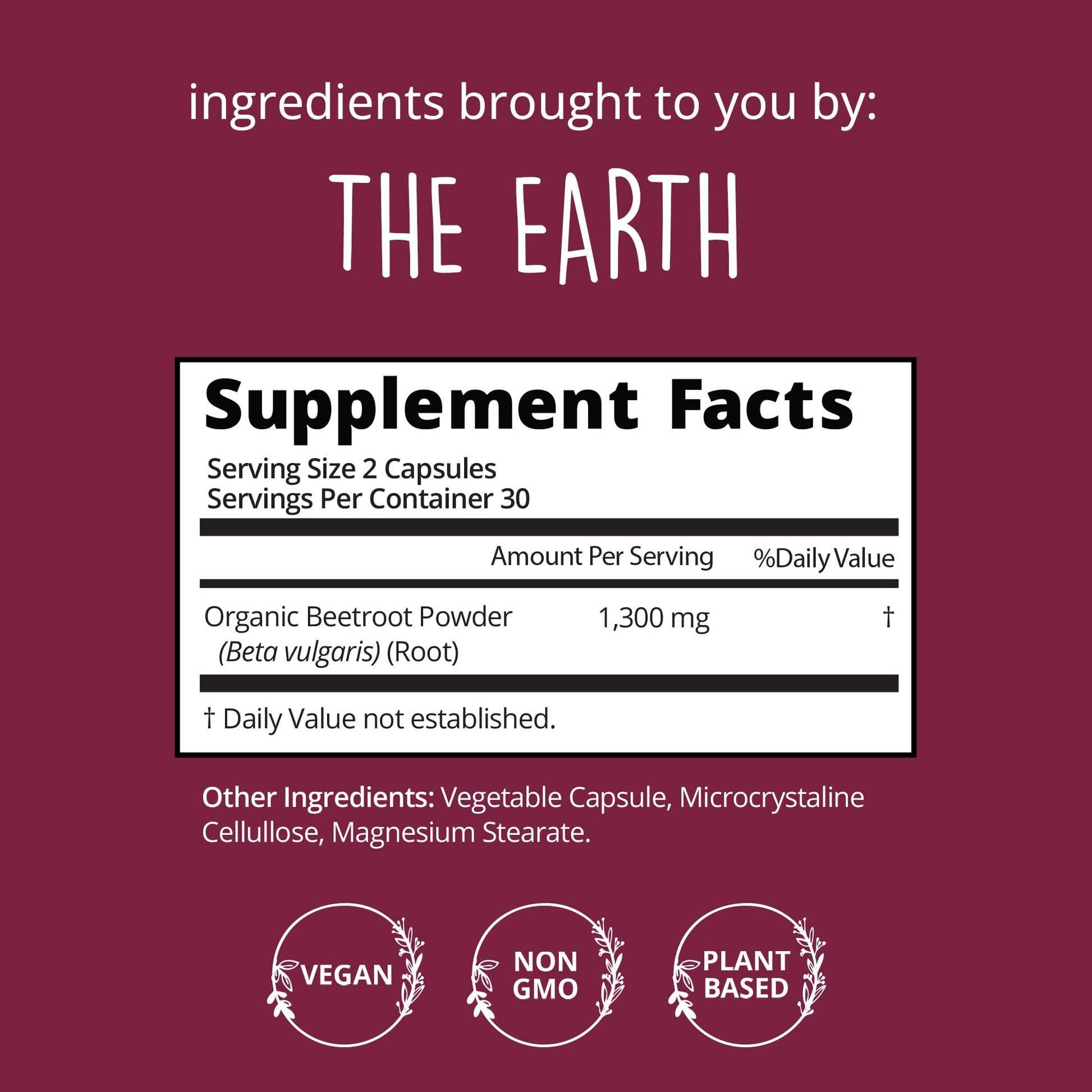 Organic Beet Root Capsules [1,300mg Superfood] - Blood Pressure Support Supplements Happy Healthy Hippie Au supplements