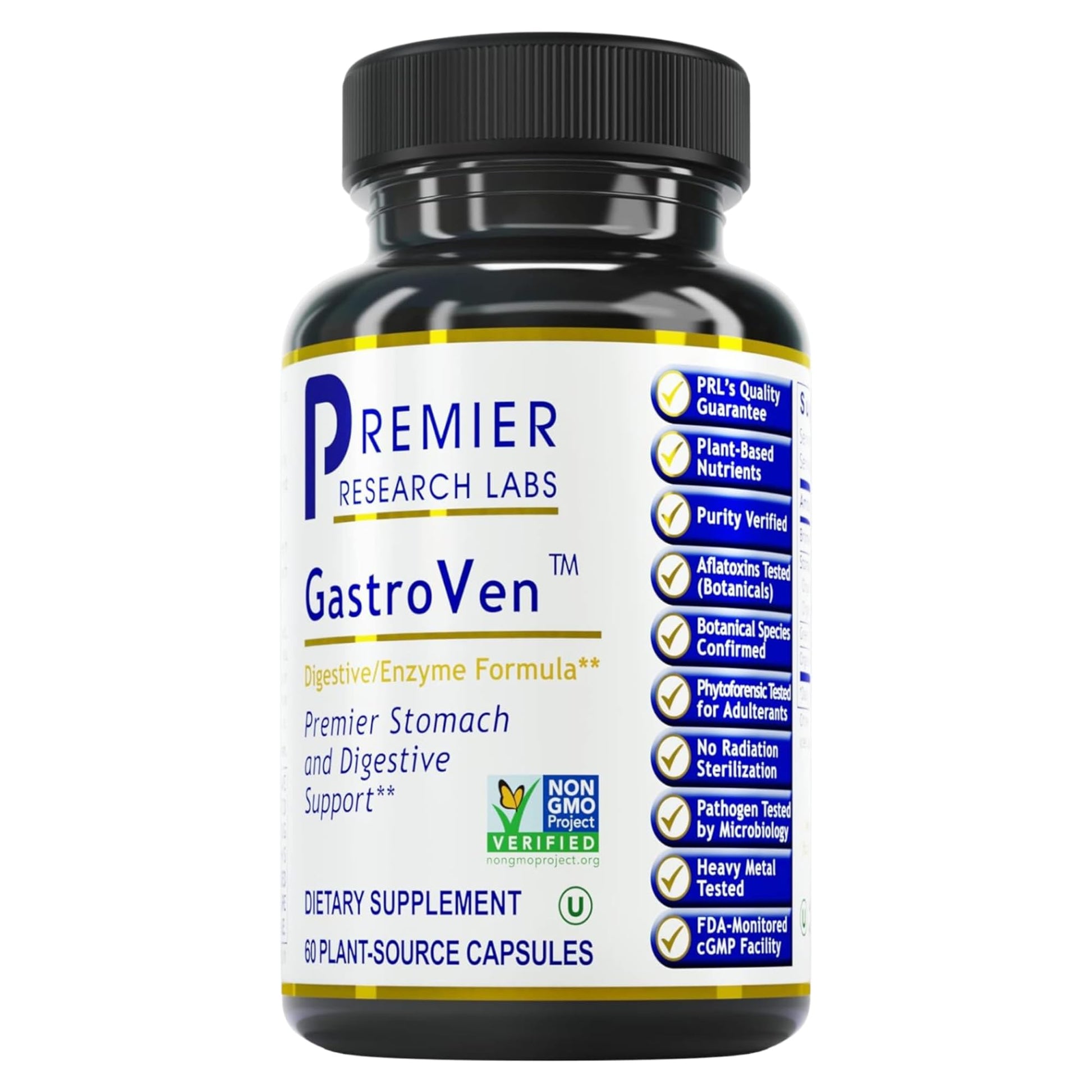 Premier Research Labs GastroVen - Digestive Enzymes for Women & Men, Digestive Health Supplement, Supports Healthy Gut Microbiome w/Bromelain, Ginger - 60 Capsules Premier Research Labs Au supplements