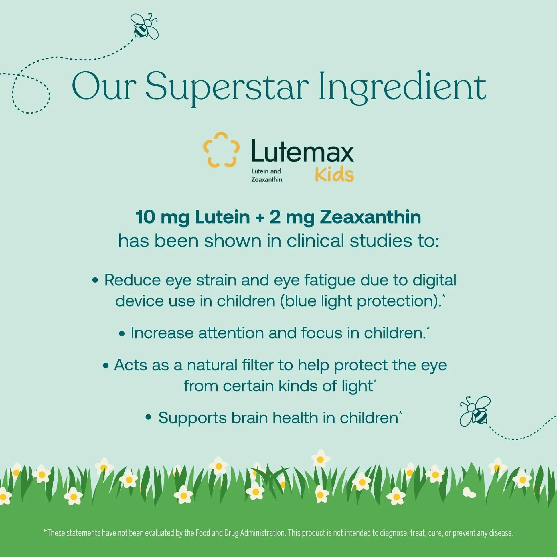 True Grace True Littles Daily Kids Multi - 120 Pectin Gummies - Immune, Cognitive, Bone & Eye Support - Clinically Studied Lutemax Kids Lutein True Grace Au supplements