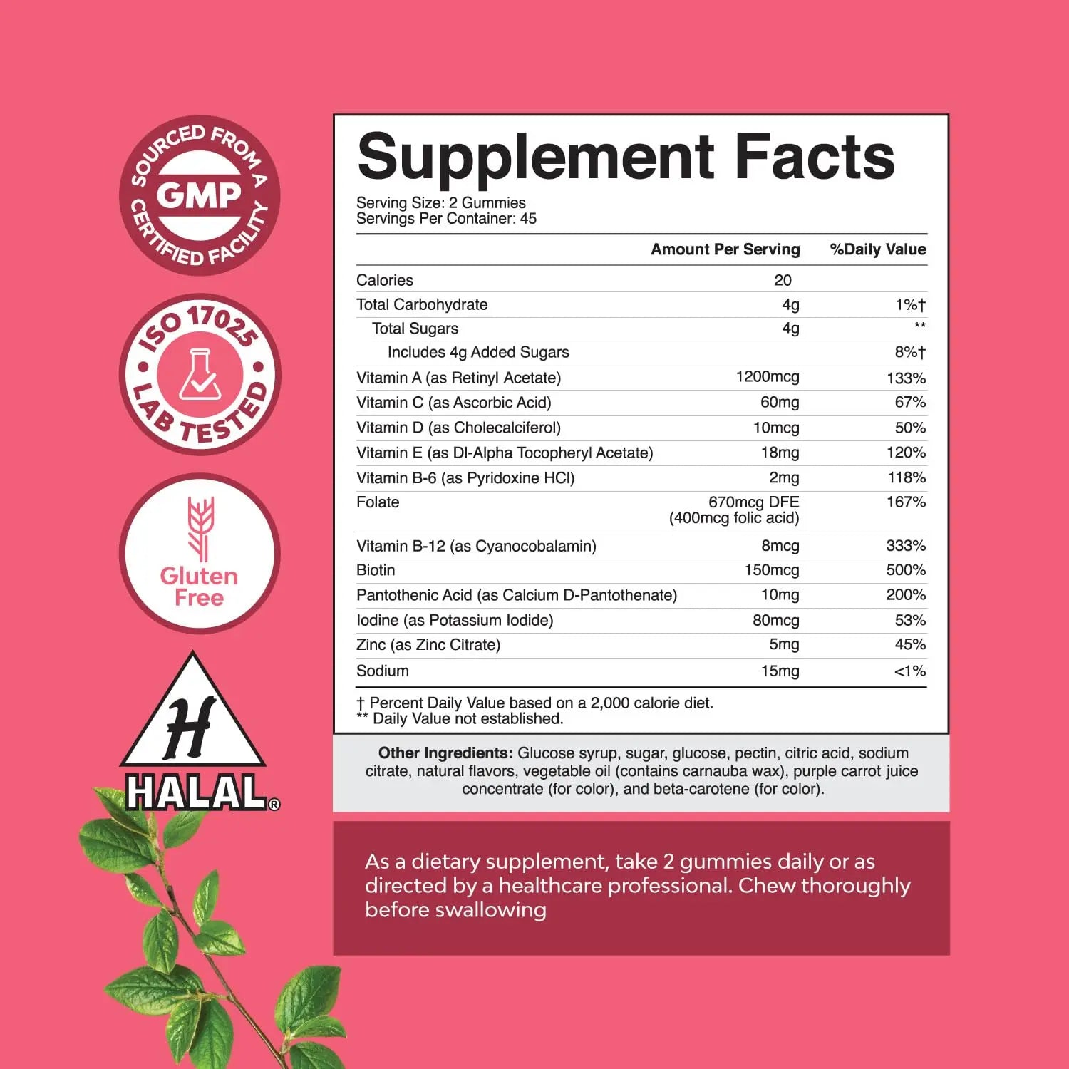 Bundle of Daily Mens Multivitamins Gummies with Zinc and Biotin for Energy and Immunity and Daily Multivitamin for Women Gummies - Gummy Vitamins for Health and Wellness Natures Craft Au supplements