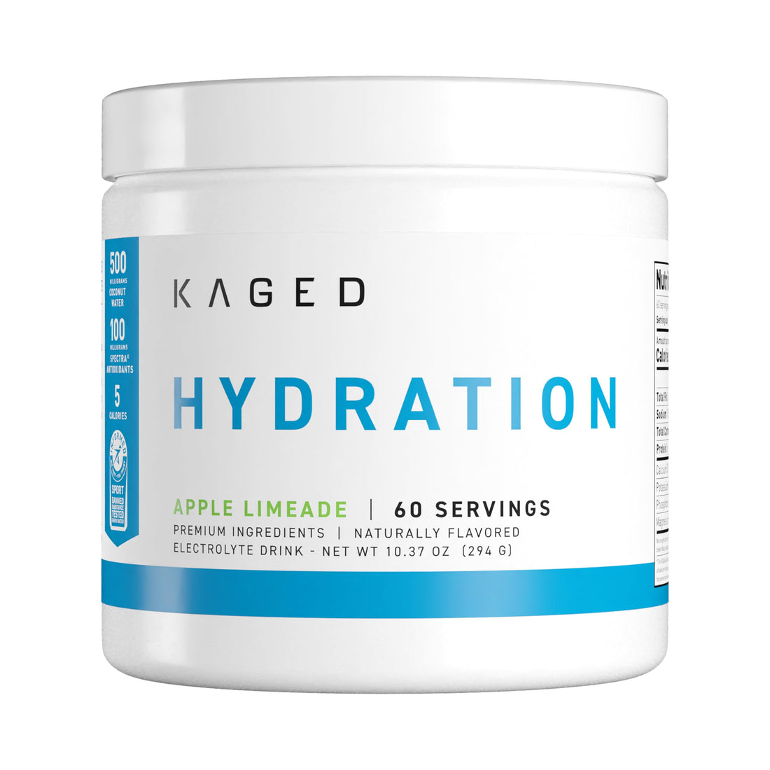 Kaged Electrolyte Hydration Powder Hydracharge Apple Limeade Sports Drink for Men and Women Pre, Post, Intra Workout Supplement 60 Servings Kaged Au supplements
