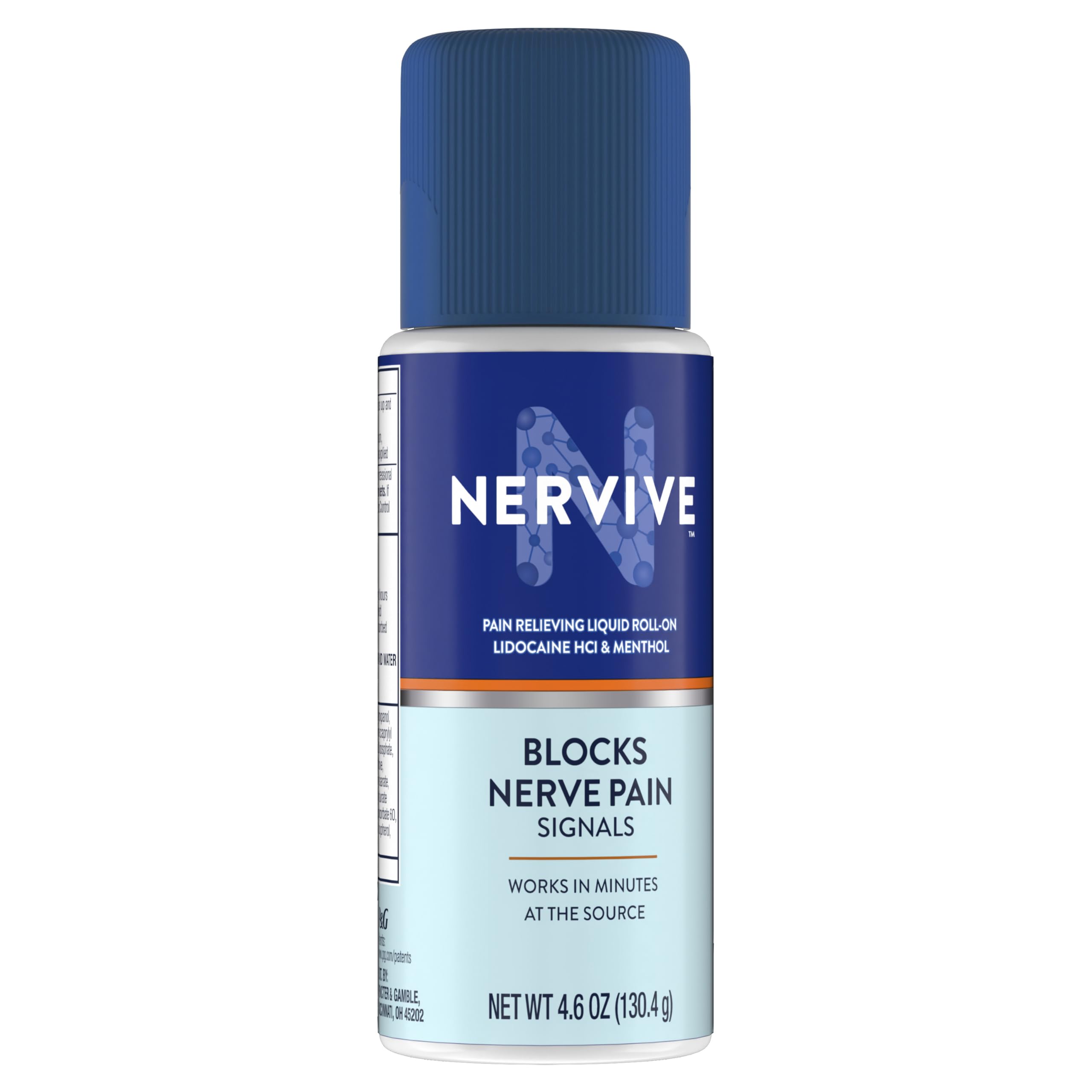 Nervive Pain Relieving Roll On, Lidocaine Roll On, Nervive Pain Relief, Lidocaine Topical, Foot Pain, Leg Pain, Hand Pain, Max Strength Formula, 4.6oz Nervive Au supplements