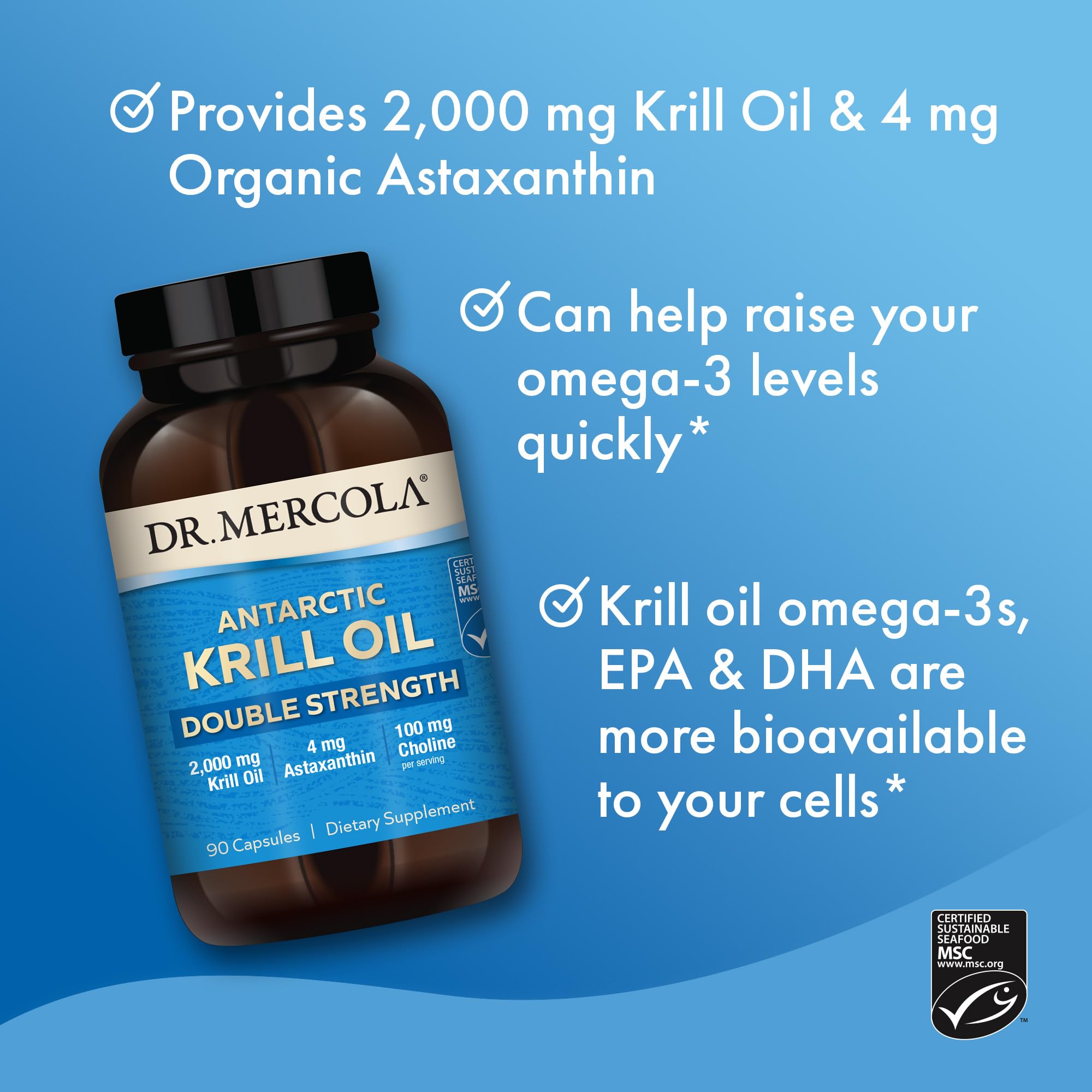 Dr. Mercola Krill Oil Double Strength, 90 Servings (270 Capsules), Dietary Supplement Dr. Mercola Au supplements