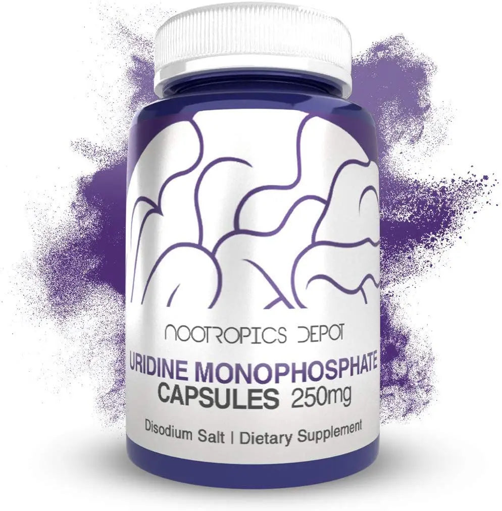 Nootropics Depot Uridine Monophosphate Capsules | Disodium Salt (60 Count) Cognitive Enhancer* | Nootropic | Choline Precursor Nootropics Depot Au supplements