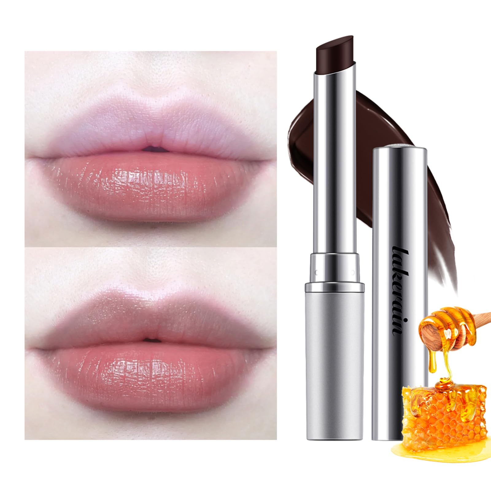 Honey Lipstick Tinted Lip Balm - Sheer Hydrating Lipstick for All Skin Tones - Moisturizing Lip Color, Nourishing Lip Balm with a Hint of Natural Black Cherry Tint BAISEN DIARY Au supplements