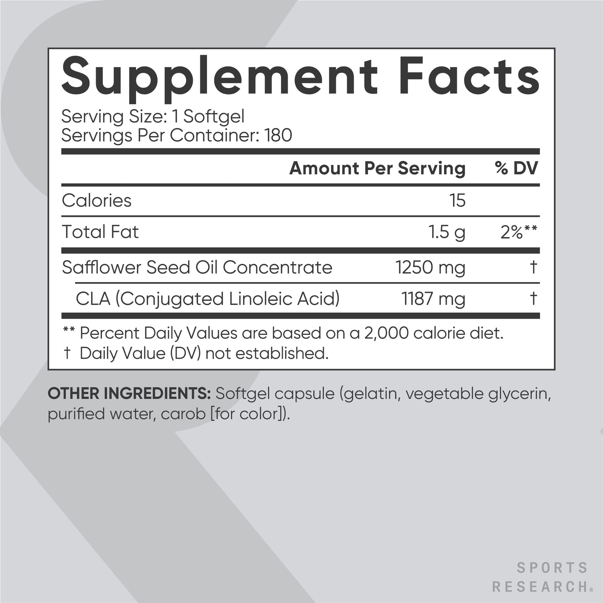 Sports Research CLA - 1250mg with Active Conjugated Linoleic Acid for Men and Women Sports Research Au supplements
