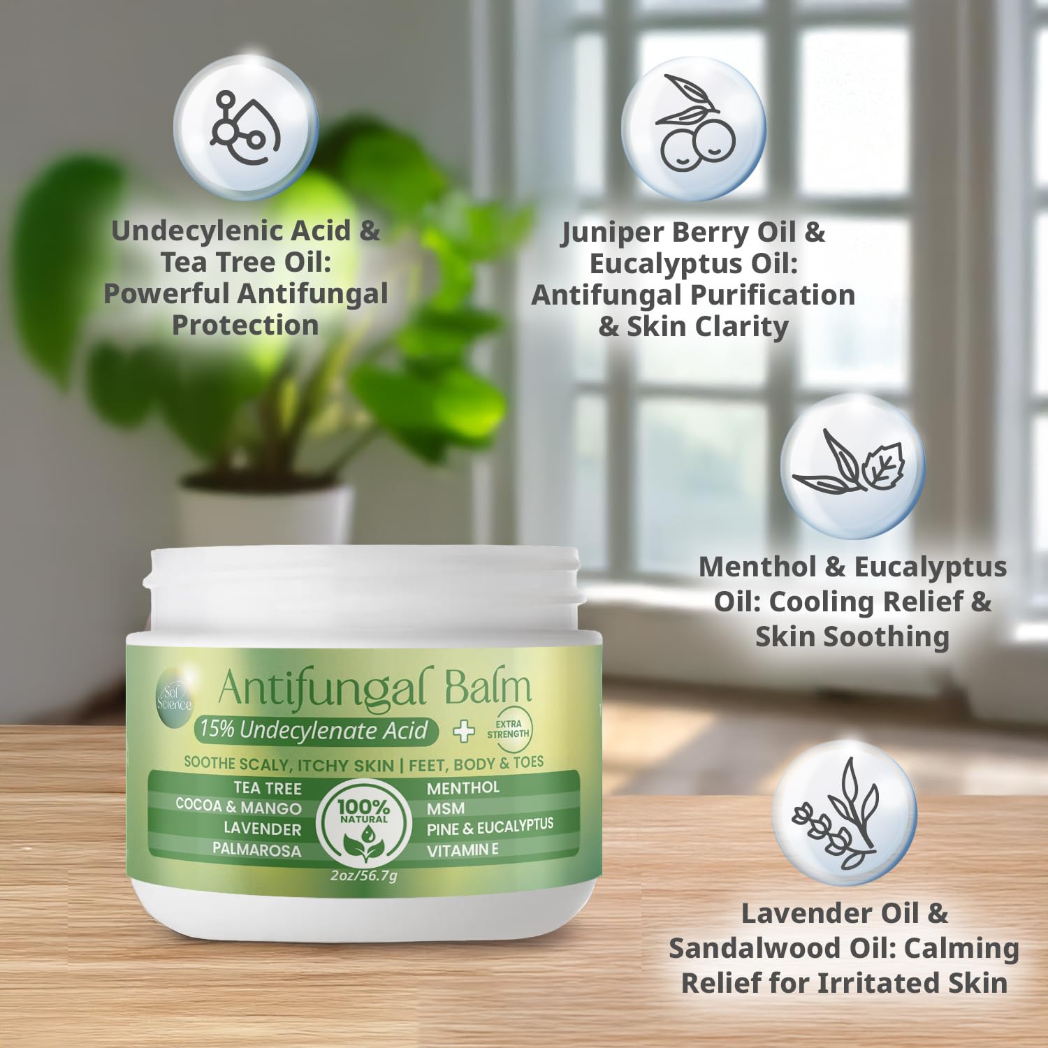 PURPLE CANYON Anti Fungal Balm with 15% Undecylenic Acid – Antifungal for Athletes Foot, Jock Itch & Ringworm – Tea Tree, Menthol & Essential Oils PURPLE CANYON Au supplements
