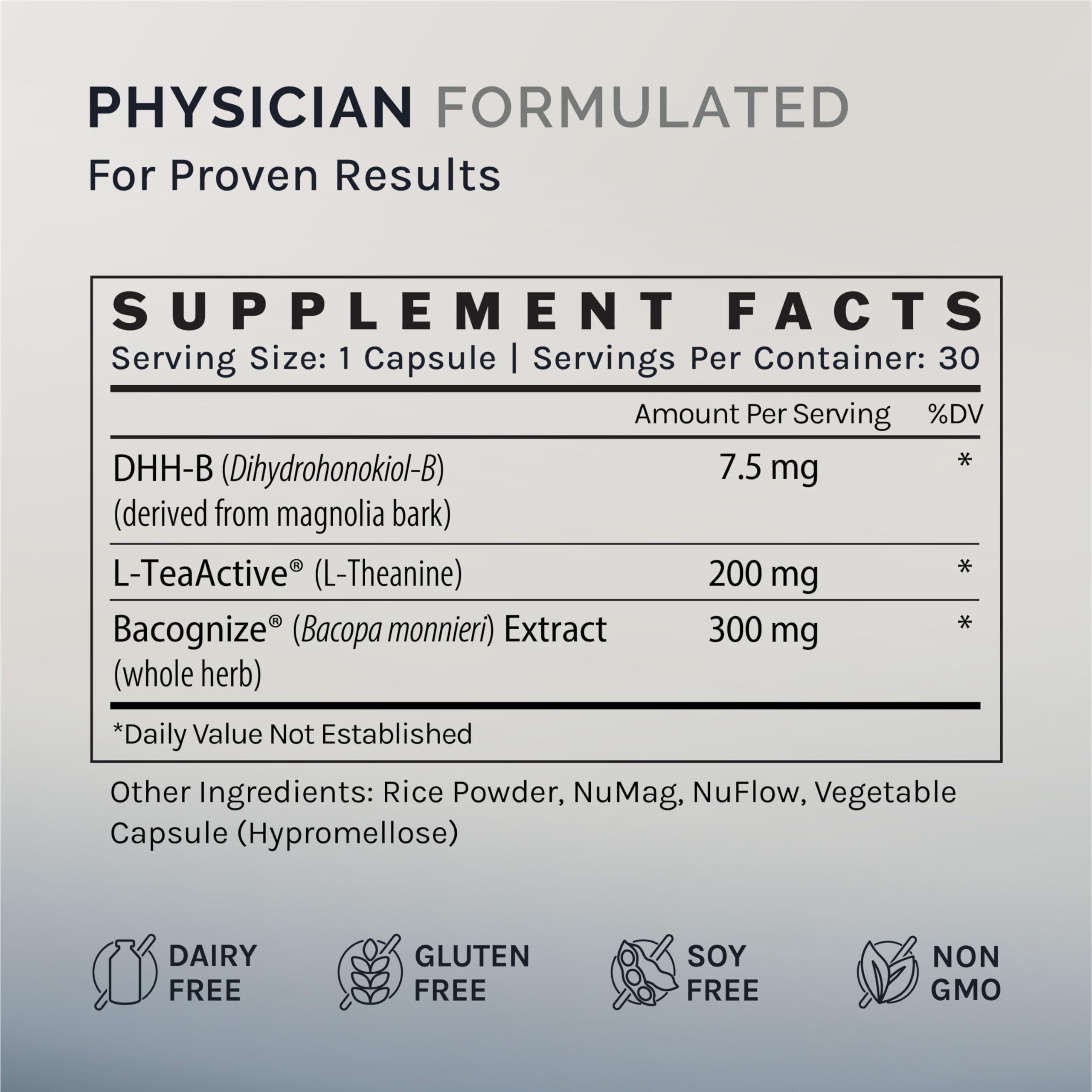 InfiniWell Calm - Mood & Cognitive Support Supplement for Adults with L-Theanine, Bacopa monnieri & DHH-B - Supports Relaxation, Focus & Mental Clarity (30 Capsules) InfiniWell Au supplements