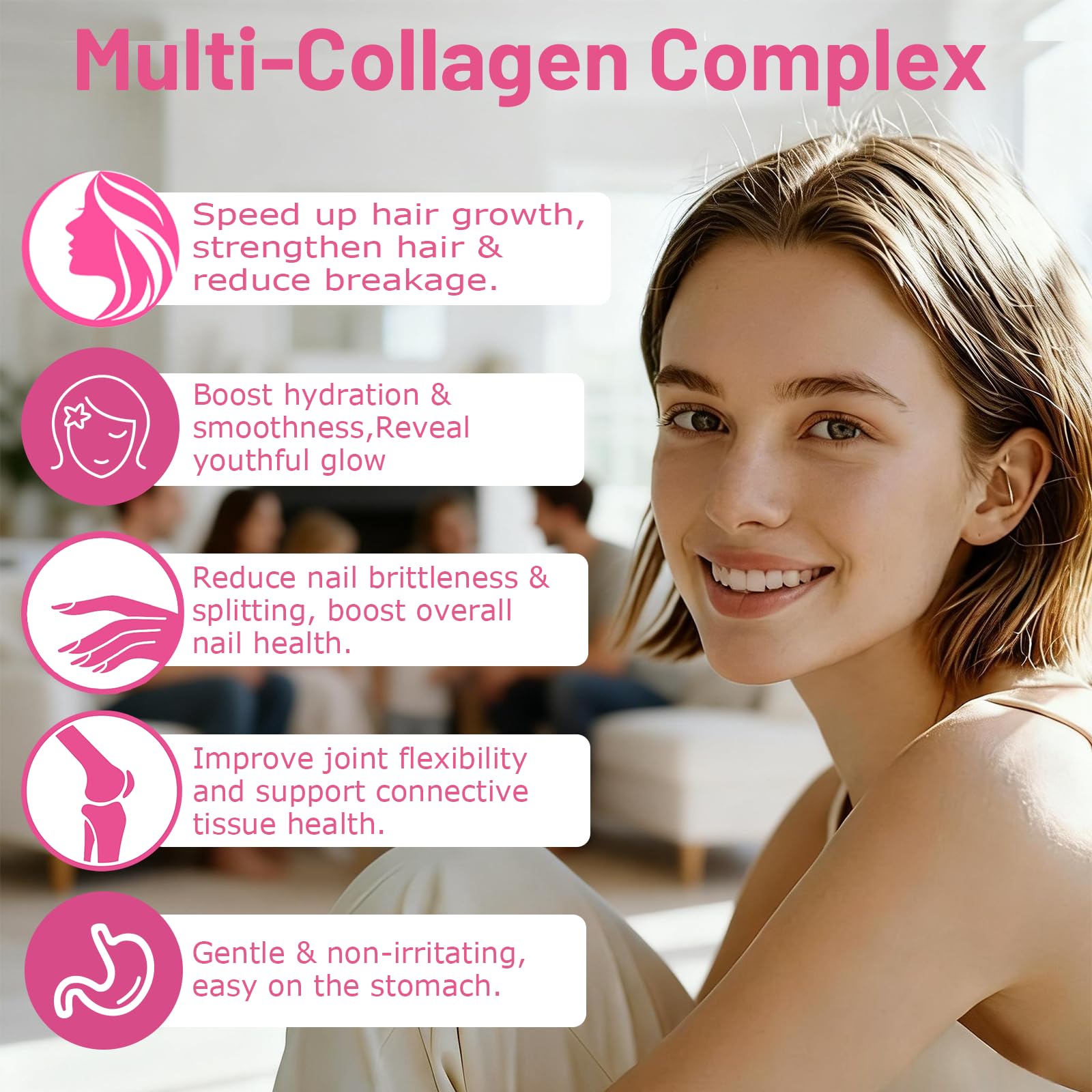 JUIWEFKK Hydrolyzed Collagen Peptides Liquid Organic Collagen Complex w. Biotin, Vitamin C & Hyaluronic Acid, Liquid Collagen Types I, II, III, IV, V for Hair, Skin, Nails & Joint Healthd JUIWEFKK Au supplements