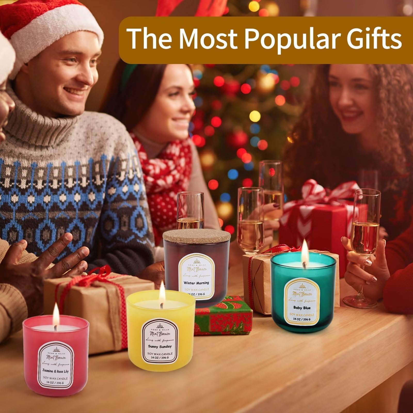 HOME & RELAX 14oz Scented Soy Wax Candle,Big Candle, More Than 80 Hours Long Lasting Burning time HOME & RELAXUS supplements
