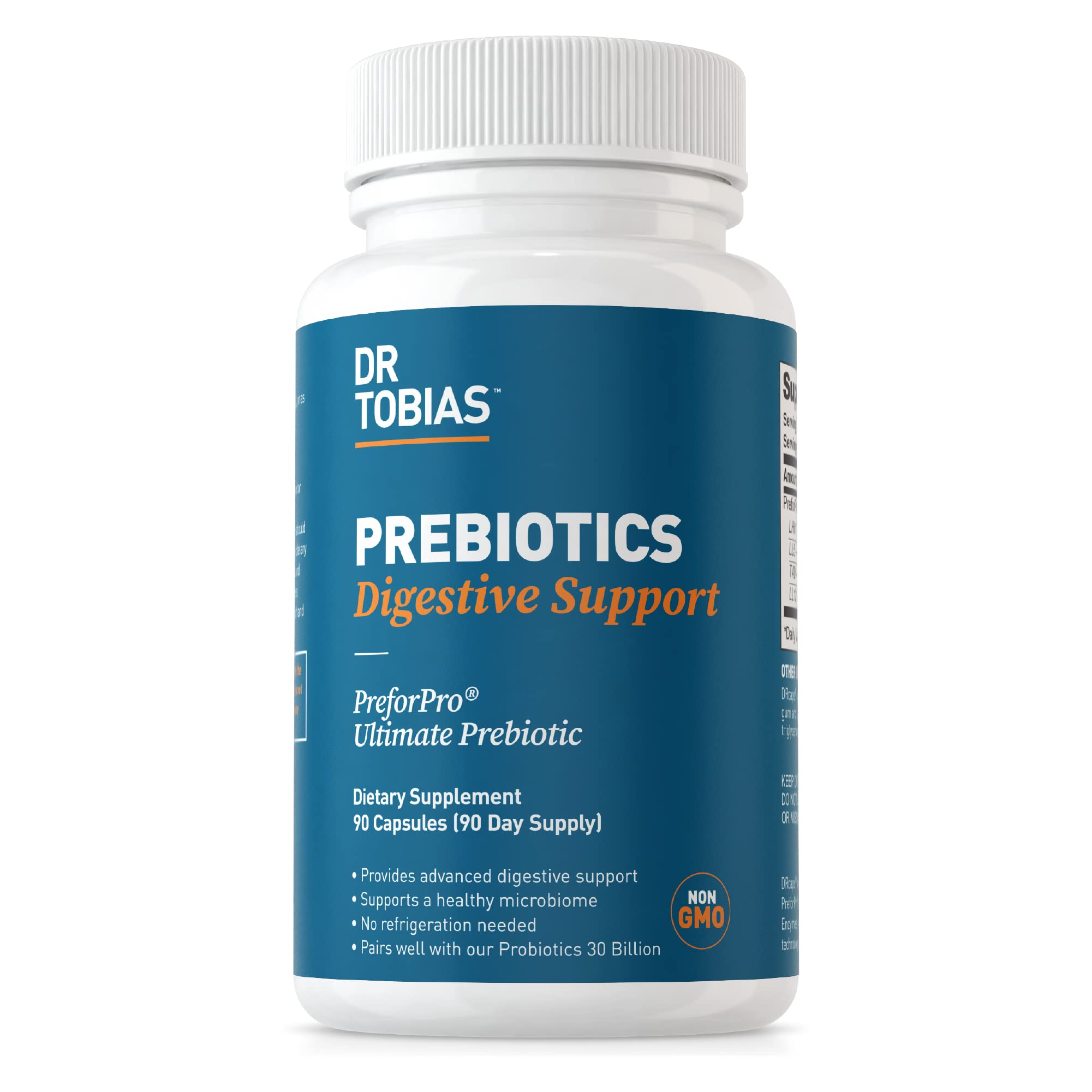 Dr. Tobias Prebiotics, Supports Digestion & Gut Health, Feed Good Probiotic Bacteria Dr. Tobias Au supplements