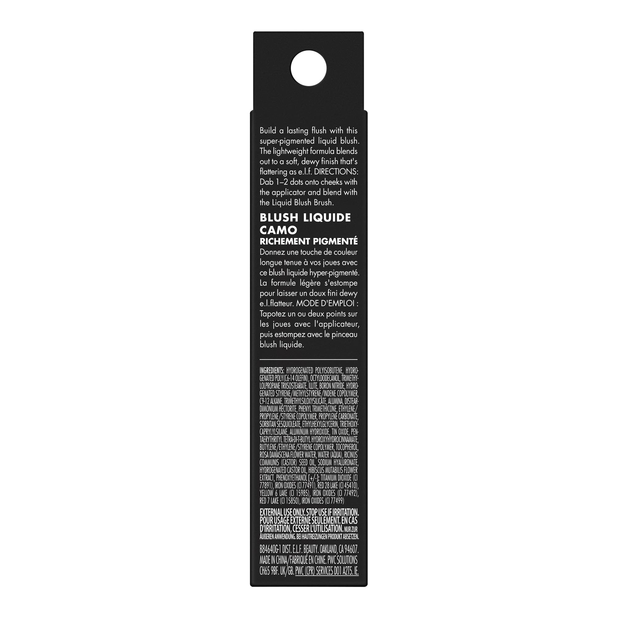 e.l.f. Camo Liquid Blush, Long-lasting Liquid Blush For High-pigment Color, Creates A Soft, Dewy Finish, Vegan & Cruelty-free, Cheeky Lychee e.l.f. Au supplements