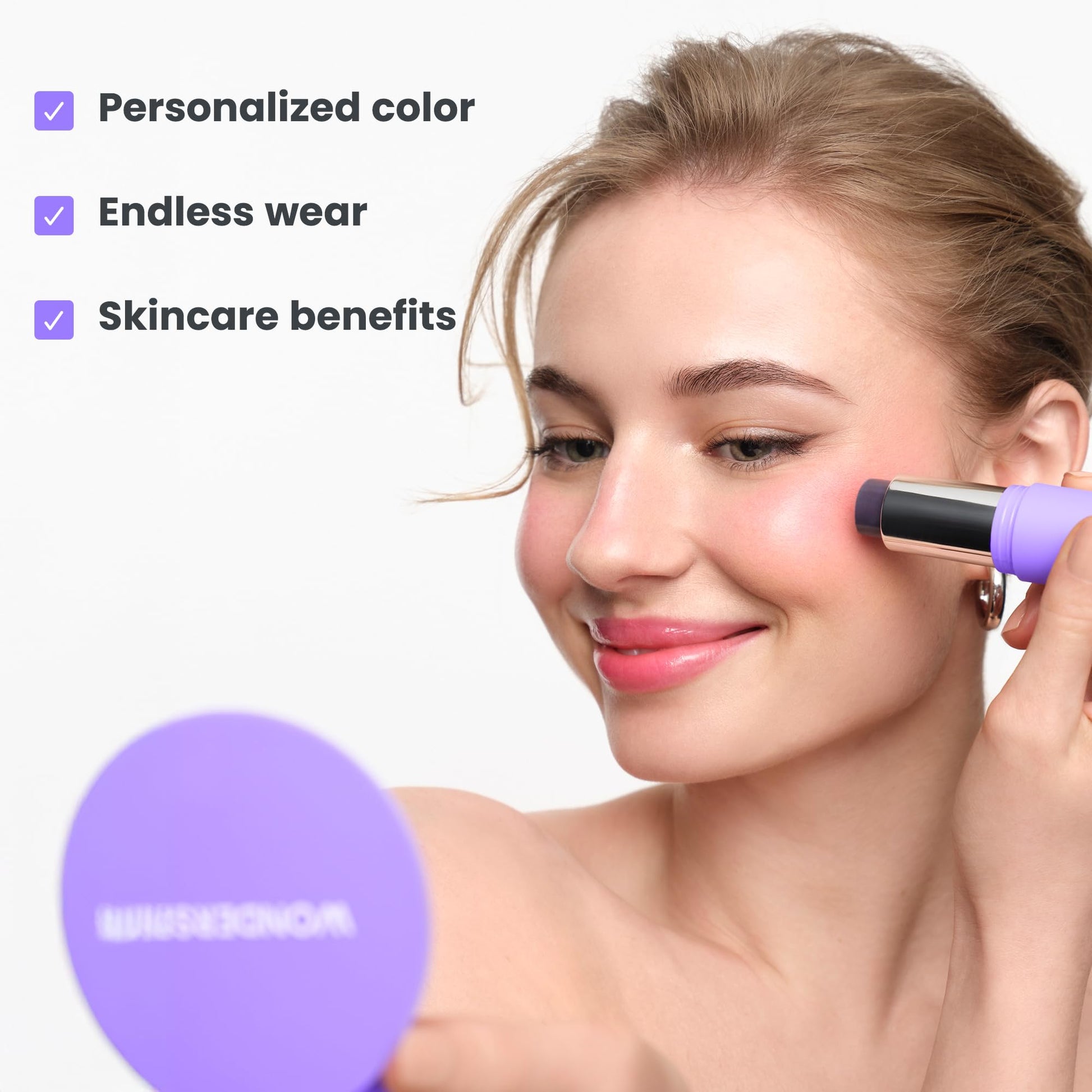 Wonderskin Cream Blush Stick pH-Activated - pHlush Stick Multi-Use, Blush for Cheeks and Lips, Cooling Nourishing Color-Adjusting Makeup Wonderskin Au supplements