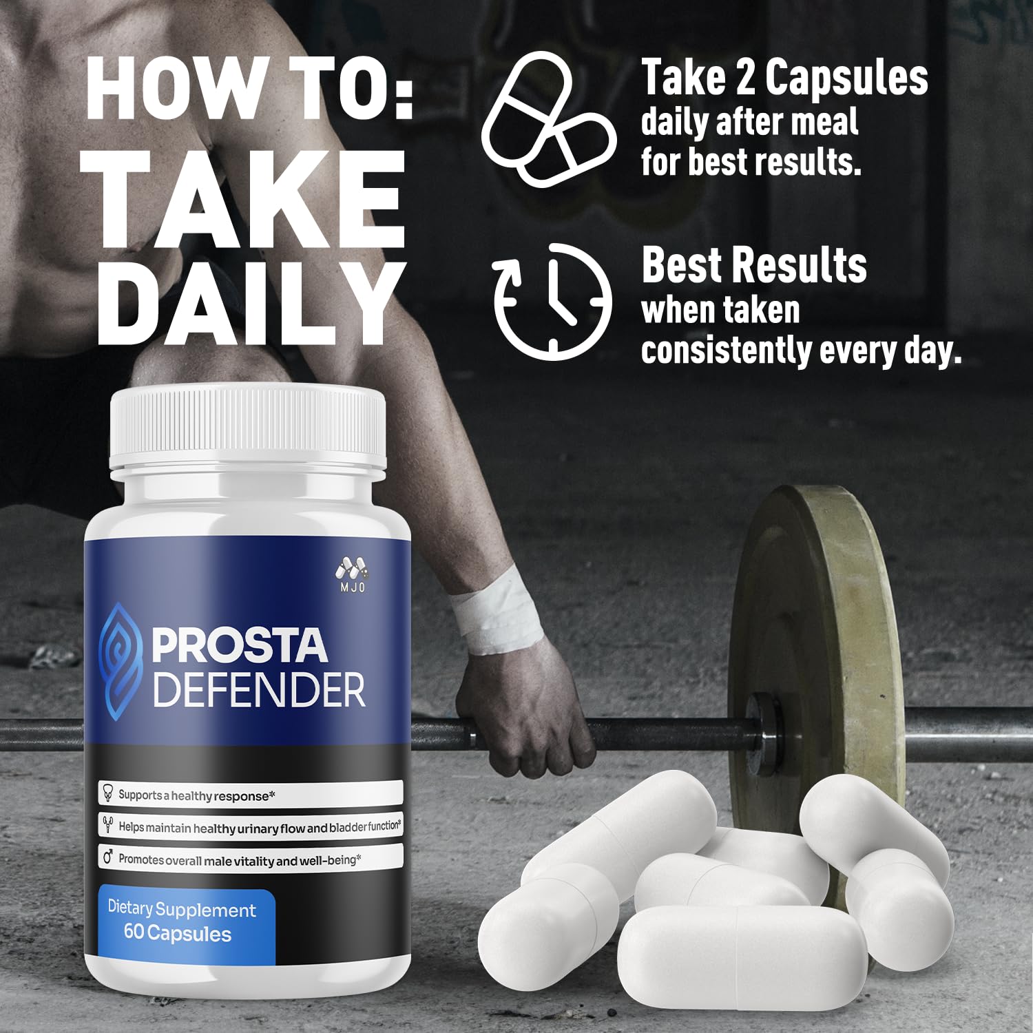 (3 Pack) Prosta Defender Capsules, Official Prostadefender Pills with All Natural Ingredients, Advanced Overall Health and Wellness Supplement, Natural Maximum Strength Vitamin Formula (180 Capsules) MJO Au supplements