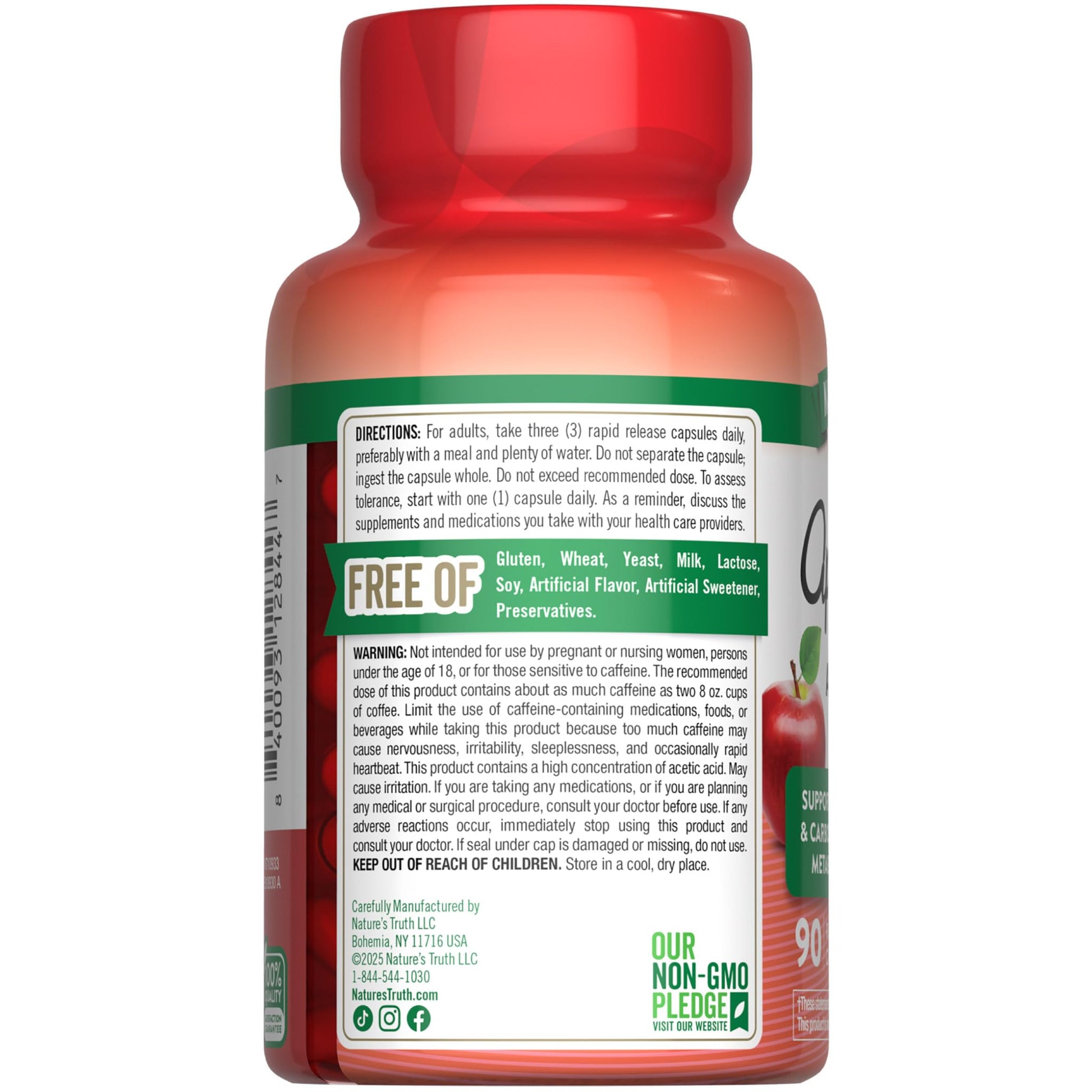Nature's Truth Apple Cider Vinegar Pills | 90 Capsules | Non-GMO & Gluten Free Supplement Nature's Truth Au supplements
