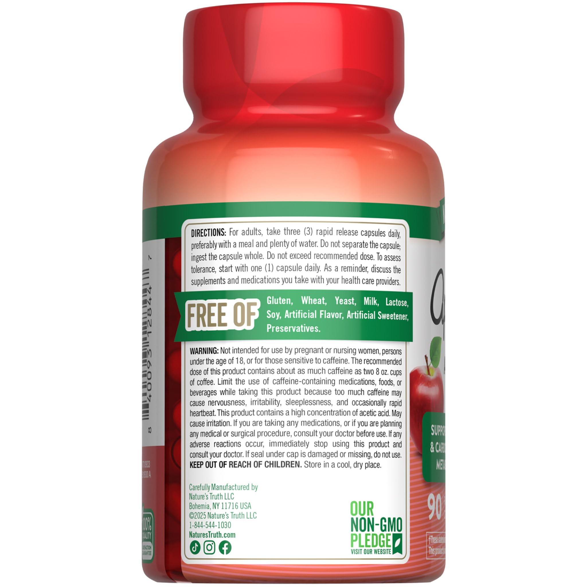 Nature's Truth Apple Cider Vinegar Pills | 90 Capsules | Non-GMO & Gluten Free Supplement Nature's Truth Au supplements