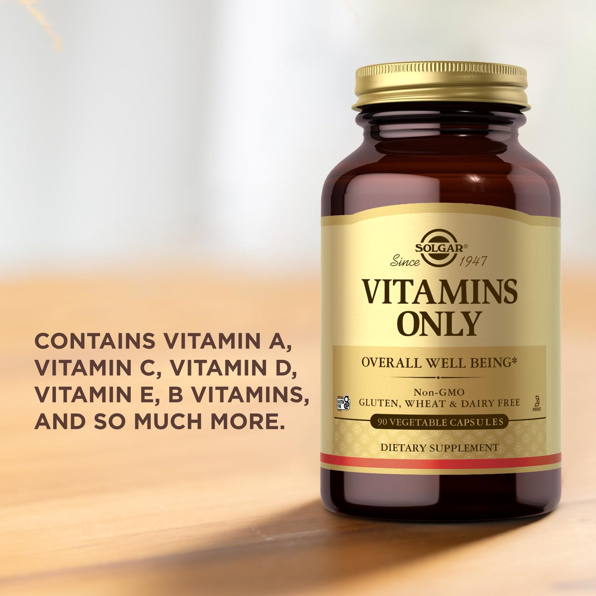 Solgar - Vitamins Only, 90 veggie caps Solgar Au supplements