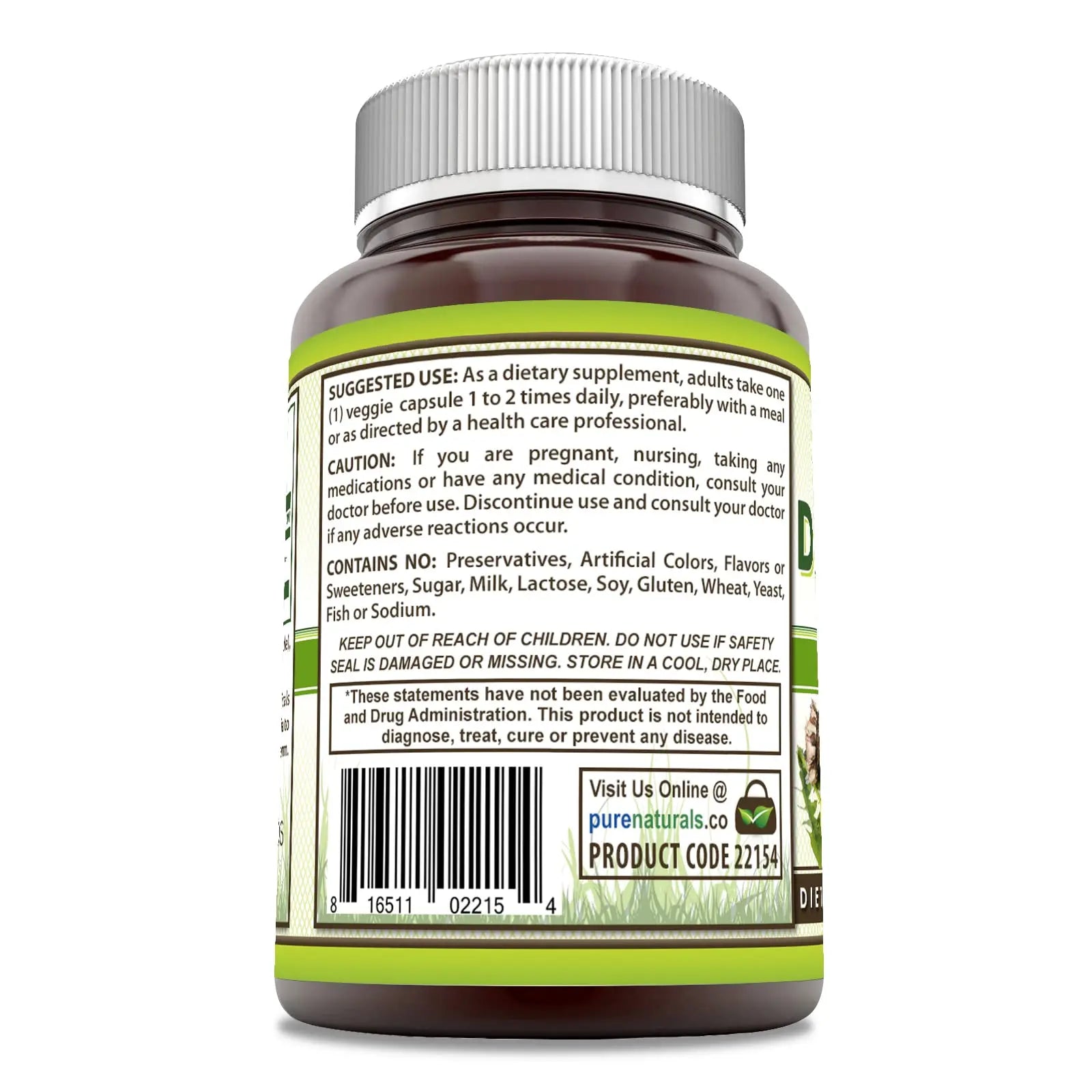 Pure Naturals Dandelion Root 520 mg Per Serving 120 Veggie Capsules Supplement | Non-GMO | Gluten Free | Made in USA Pure Naturals Au supplements
