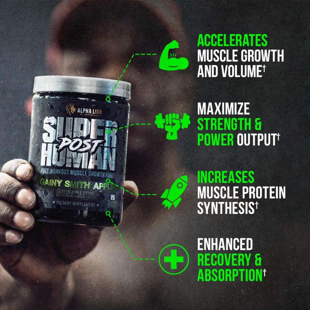 ALPHA LION Superhuman Pre Workout Powder & Post Workout Recovery Bundle, Sustained ALPHA LION Au supplements