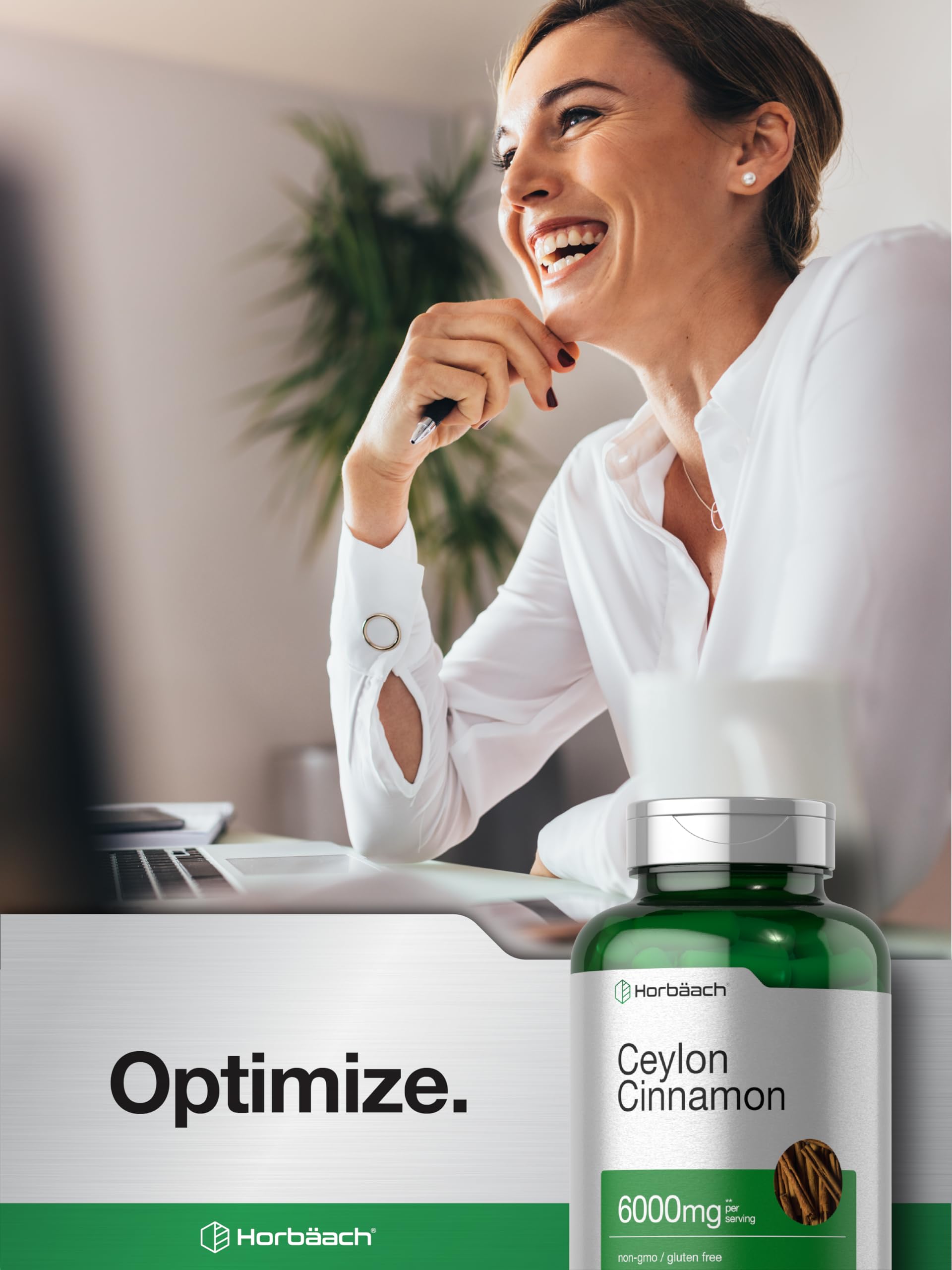 Ceylon Cinnamon Capsules | 6000 mg | 150 Count | Non-GMO & Gluten Free Supplement Horbäach Au supplements