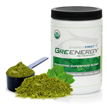 EnergyFirst Energize and Detoxify Greenergy Organic Superfood Powder - Vegan, Gluten-Free, Sugar-Free, Non-GMO - 30 Servings for Daily Energy & Immunity Boost! EnergyFirst Au supplements