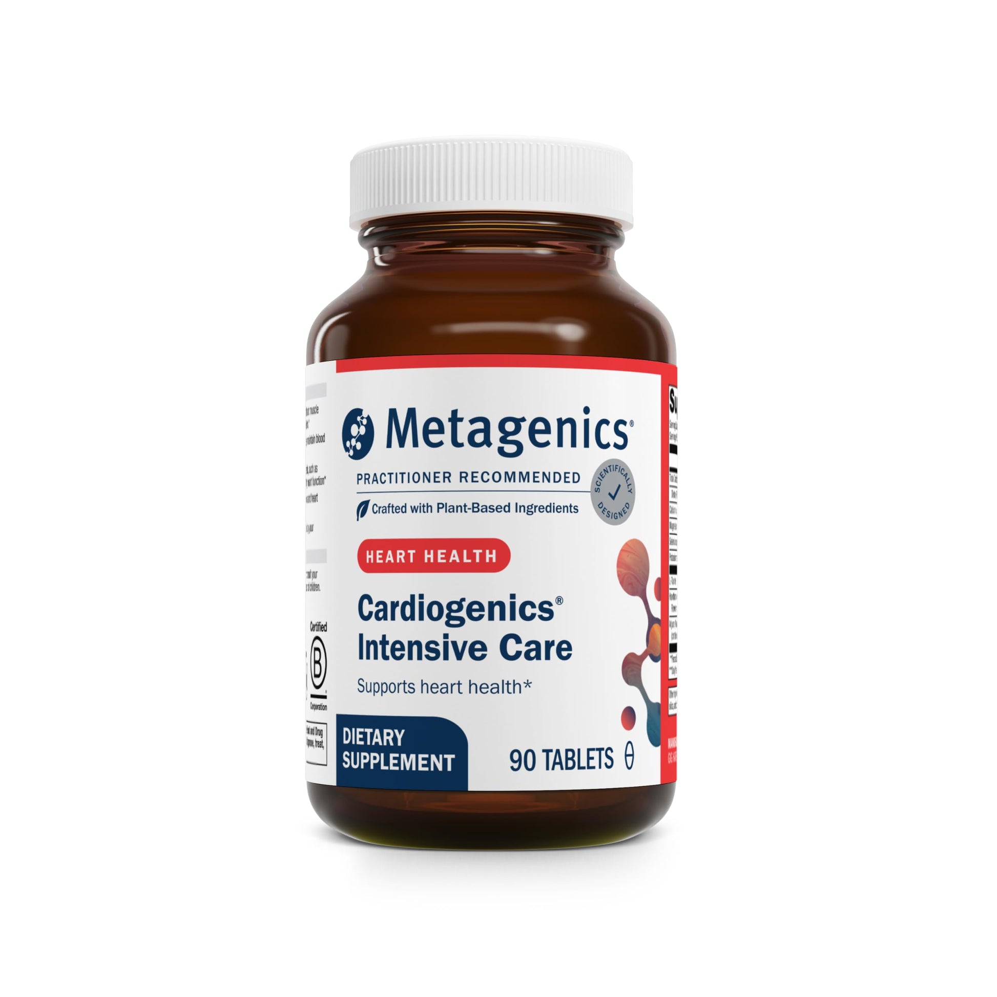 Metagenics Cardiogenics Intensive Care - Heart Health Supplement* - with Arjuna Bark, Hawthorn Leaf, Magnesium, Calcium, Selenium & Amino Acids - SupportsHealthy Circulation* - 90 Tablets Metagenics Au supplements